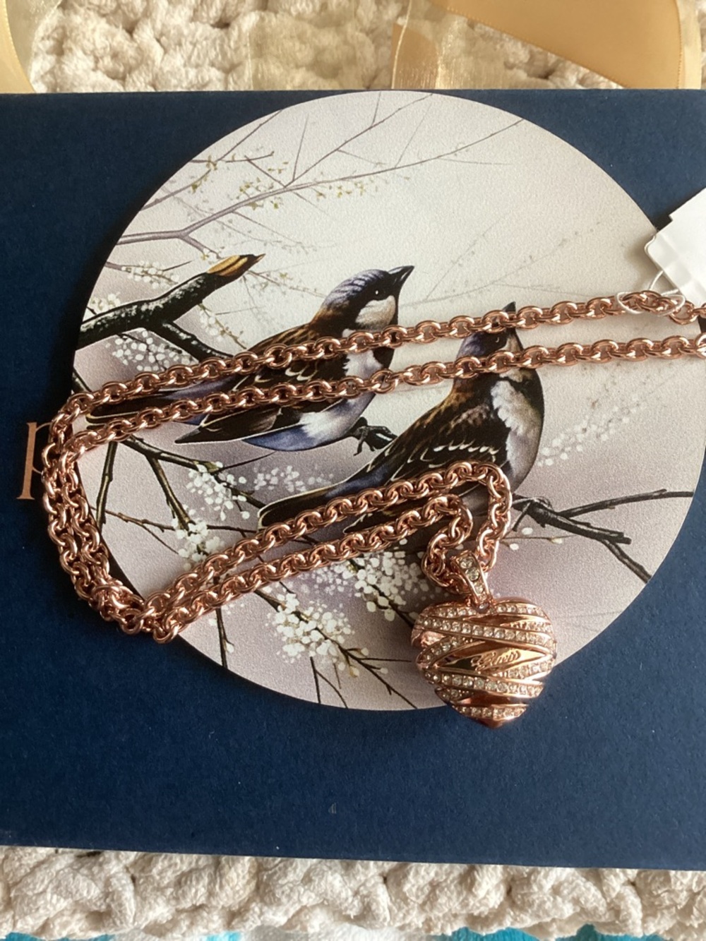 Rose Gold Heart Pendant Necklace By Guess! - Picture 2 of 8